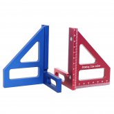 Aluminum Alloy Woodworking Square Protractor Miter Triangle Ruler Right Angle Ruler Drawing Line Ruler Measuring Tool for Carpentry COD