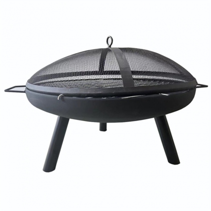 [USA Direct] Furnace Round Utility Grill Fire Pit Heating Stove Simple Cauldron for Outdoor Yard, 8811 COD