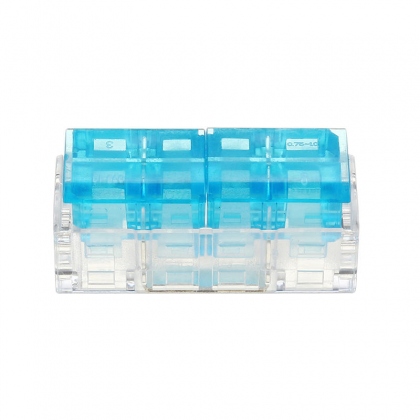 2Pin to 2Pin Wire Connector Two Way Series Fast Spring Terminal Block Electric Cable Connector COD