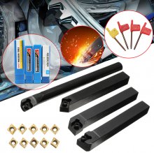 4pcs SCLCR/L SCMCN 12mm Lathe Boring Bar Turning Tool Holder With 10pcs CCMT09T304 Carbide Inserts COD