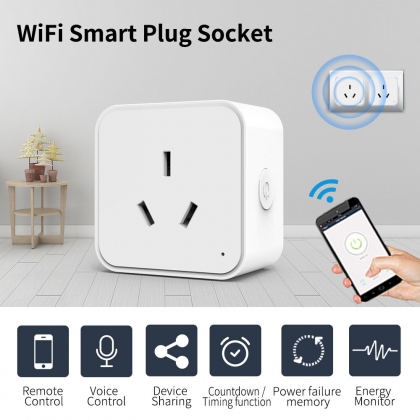 16A Tuya Smart WiFi/Zigbe Socket Intelligent Outlet AU Plug APP Remote Control Timing Function Energy Monitor Support Alexa Google COD