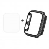 Enkay Carbon Fiber Watch Cover+3D Curved Edge Hot Bending Watch Screen Protector For Apple Watch Series 4 40mm COD