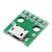 Micro USB To Dip Female Socket B Type Microphone 5P Patch To Dip With Soldering Adapter Board COD