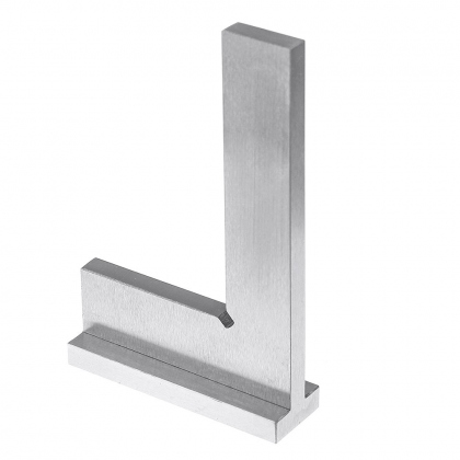 Machinist Square 90º Right Angle Engineer Carpenter Square with Seat Precision Ground Steel Hardened Angle Ruler COD