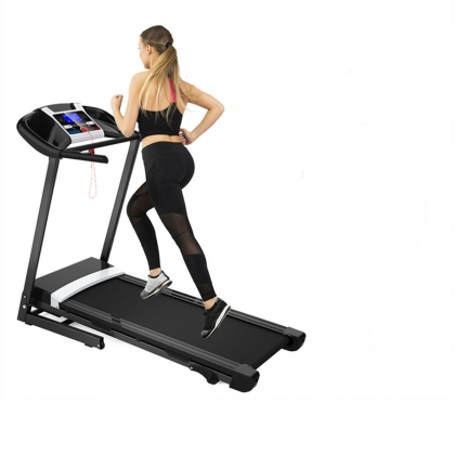 [USA Direct] Bominfit JK8801F Folding Treadmill 3.5HP Power Motor 12km/h Max Speed 120kg Weight Capacity bluetooth Music LED Display Installation-free Running Fitness for Home Gym Workouts