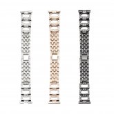 Bakeey 20/22mm Width Fashion Luxury Diamond Stainless Steel Watch Band Strap Replacement for Samsung Galaxy Watch 42/ 46mm S2/ S3 Active2 COD