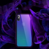 Bakeey Gradient Color Scratch Resistant Tempered Glass Protective Case For iPhone X/8/8 Plus/7/7 Plus/6s/6s Plus/6/6 Plus COD