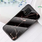 Bakeey for Xiaomi Mi 10 Lite Case Marble Pattern Colorful Tempered Glass Shockproof Scratch Resistant Protective Case Non-original COD