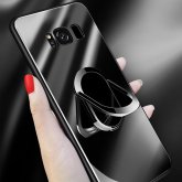 Bakeey 360º Rotation Ring Kickstand Tempered Glass Protective Case For Samsung Galaxy S8/S8 Plus COD