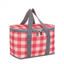 Picnic Baskets Handheld Insulation Bag With Colored Plaid Waterproof Rattan Outdoor Portable Picnic Basket Large Picnic Basket COD