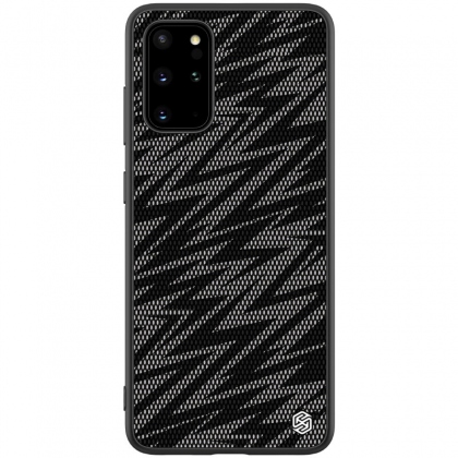 NILLKIN Luxury Luster Twinkle Shield Woven Polyester + PU Leather Hard Back Protective Case for Samsung Galaxy S20+ / Galaxy S20 Plus 5G 2020 COD