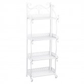 4 Layers Iron Storage Rack Modern Simple Bathroom Floor Shelf Household Shoe Rack Bookshelf Storage Shelf COD