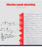 Bakeey 12 Pcs Soundproof Foam Panels Noise Reduction Flame Retardant Acoustic Panels Tiles 30*30*2.5CM for Studio & KTV Sound Insulation COD