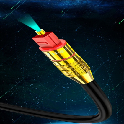 JH A530 Optical Fiber Audio Cable SPDIF Audio Digital 5.1 Channel Square Port Digital Optical Fiber Cable COD