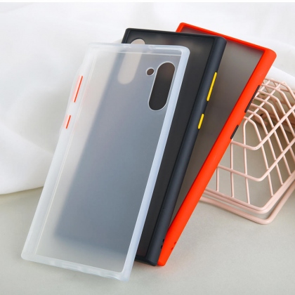 Bakeey Shockproof Anti-fingerprint Matte Translucent Hard PC&Soft TPU Edge Protective Case for Samsung Galaxy Note 10 / Galaxy Note 10 5G COD