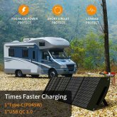 [US Direct] Poweronetek 100W Foldable Solar Panel Foldable 18V Conversion Waterproof Portable PV Panel For Power Sation Outdoor Charging Device TMB-SP100F