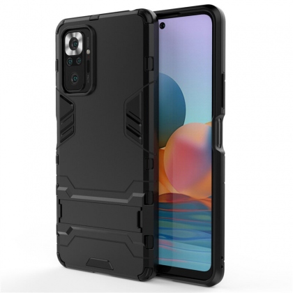 Bakeey for Xiaomi Redmi Note 10 Pro/ Redmi Note 10 Pro Max Case Armor with Bracket Shockproof PC Protective Case Back Cover Non-Original COD