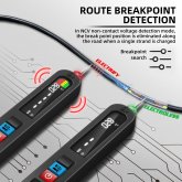 BSIDE S4X Smart Induction Measuring Pen with AC Voltage Testing upto 300V Temperature Sensor Leakage Detection Safe Measurement Ideal for Electric Detection in Dark Spaces