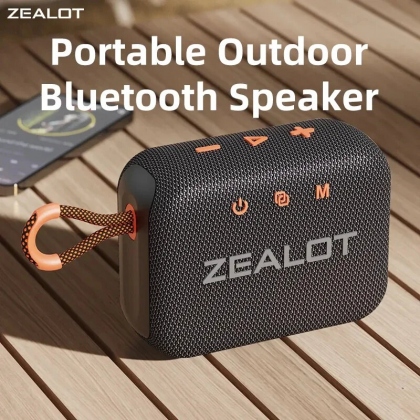 Zealot S75 10W bluetooth Speaker Portable Speaker 57mm Loud Driver HiFi Stereo 3000mAh Battery Support TF Card TWS IPX6 Waterproof Outdoors Wireless Speaker