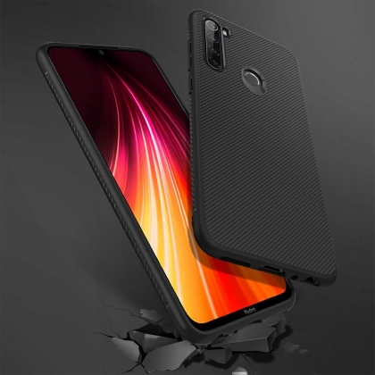 Bakeey Carbon Fiber Texture Slim Soft Silicone Shockproof Protective Case for Xiaomi Redmi Note 8 Non-original COD