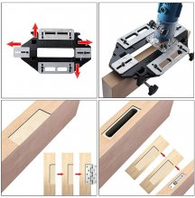 Aluminum Alloy Door Hinge Jig Guide Woodworking Door Hinge Template Slotting Locator Door Lock Jig for Wood Cabinet Kitchen Door Lock Installation COD