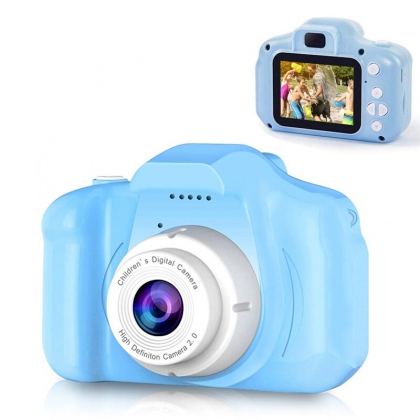 Cartoon Anti-fall Mini Children Camera 2.0 inch Screen Support Photo Video Game Function Birthday Gift Kids LCD HD Rechargeable Video Toddler Educational Toy