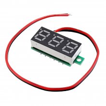 10pcs 0.28 Inch Two-wire 2.5-30V Digital Green Display DC Voltmeter Adjustable Voltage Meter COD