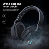 ONIKUMA B60 Wireless Headset bluetooth Headphone 40mm Unit Stereo Deep Bass LED Light Over Ear Gaming Headphones with Mic COD