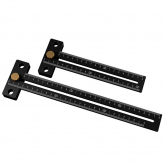 Aluminum Alloy 180/280mm Metric Line Scribe Ruler Positioning Measuring Ruler Woodworking Marking T-Ruler COD