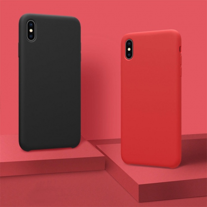 NILLKIN Smooth Shockproof Liquid Silicone Rubber Back Cover Protective Case for iPhone XS Max COD