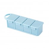 IPRee® PP Travel Portable Pill Case 4-Slots Pill Box Tablet Storage Organizer Container Case COD