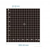 300*300mm Black Square Scrub Surface Hot Bed Platform Sticker Sheet With 1:1 Coordinate For 3D Printer COD