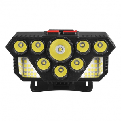 Strong Light Headlight 8LED+20SMD Super Bright Head Lamp USB Rechargeable Flashlight Outdoor Fishing Lamp Headlight COD