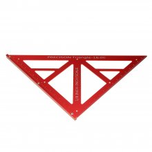 90/45 Degree Aluminum Alloy Multi-function Woodworking Triangle Ruler Inch Precision Triangle Ruler COD