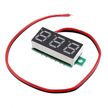 3pcs 0.28 Inch Two-wire 2.5-30V Digital Blue Display DC Voltmeter Adjustable Voltage Meter COD