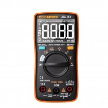 ANENG AN113D Intelligent Auto Measure True- RMS Digital Multimeter 6000 Counts Resistance Diode Continuity Tester Temperature AC/DC Voltage Current Meter Upgraded from AN8002 - Orange