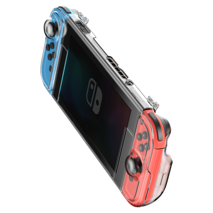 Baseus SW GS06 360° Filp Cover Case Silicone Transparent Protective Case For Switch COD