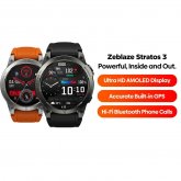 [Flagship 2023] Zeblaze Stratos 3 Premium GPS Smart Watch 1.43 inch Ultra 466*466 Pixels HD AMOLED Display Built-in GPS Hi-Fi Bluetooth Phone Calls BT5.3 IP68 Waterproof Smart Watch