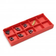 7pcs 10mm Shank Lathe Turning Tool Holder Boring Bar with 7pcs VP15TF Carbide Inserts COD