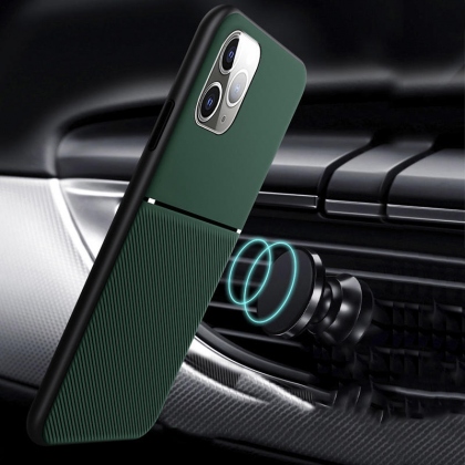 Bakeey Magnetic Non-slip Leather Texture TPU Shockproof Protective Case for iPhone 11 Pro 5.8 inch COD