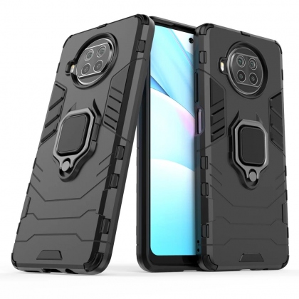 Bakeey for Xiaomi Mi 10T Lite 5G / Redmi Note 9 Pro 5G Case Armor Shockproof Magnetic with 360 Rotation Finger Ring Holder Stand PC Protective Case Non-Original