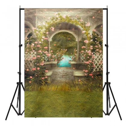 5x7ft 7x5ft Fairy Tale Winter Spring Sky Castle Photography Backdrop Studio Prop Background COD