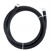 5FT AN4/AN6/AN8/AN10 Car Fuel Hose Oil Gas Line Nylon Stainless Steel Braided Black COD