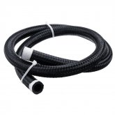 3FT AN4/AN6/AN8/AN10 Car Fuel Hose Oil Gas Line Nylon Stainless Steel Braided Black COD