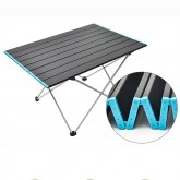 Outdoor Aluminum Alloy Folding Table Portable Ultra-Light Picnic Camping Aluminum Plate Desk Barbecue Self-Driving Furniture COD