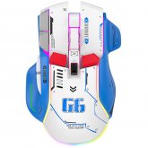 HXSJ G6 Wireless Gaming Mouse 10 Keys 11 RGB 1200-4000DPI Tri-mode Gamer Mouse for PC Laptop Computer COD