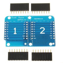 Double Socket Dual Base Shield For D1 Mini NodeMCU ESP8266 DIY PCB D1 Expansion Board COD