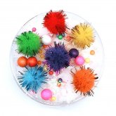 100ML Slime Brushed Cotton Mud Christmas Balls Silk Mud Plasticine Clay Toys