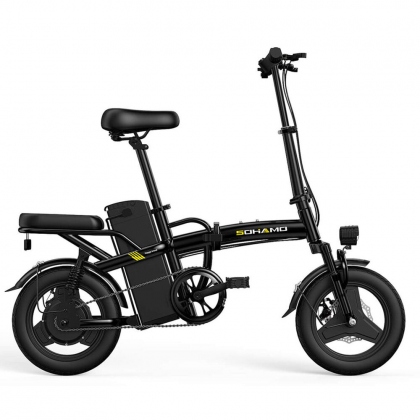 [USA DIRECT] SOHAMO A2-12Ah 48V 12Ah 350W Electric Folding Bicycle 14Inch 32-65KM Mileage Range Max Load 100KG COD