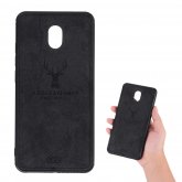 For Xiaomi Redmi 8A Bakeey Deer Luxury Canvas Cloth Shockproof Anti-fingerprint Protective Case Non-original COD